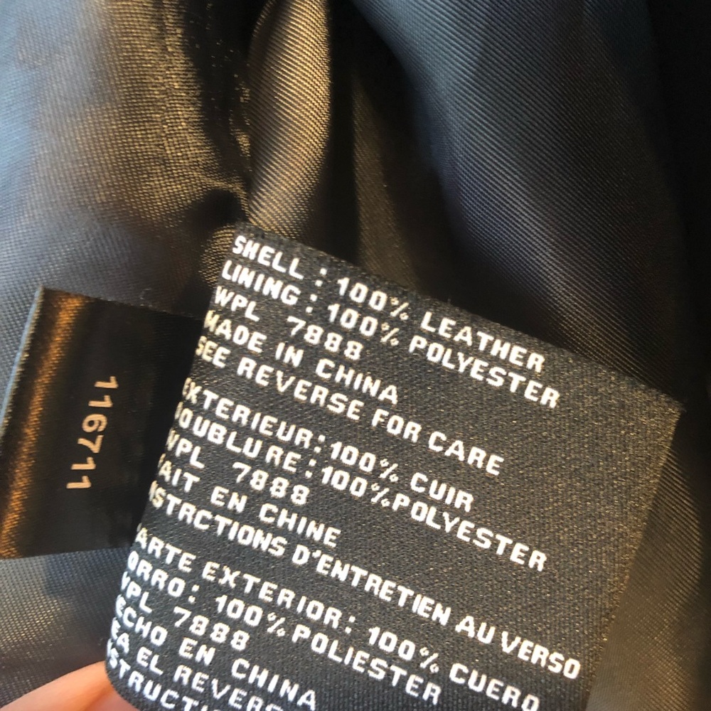 Gray Michael Kors leather jacket - Picture 6 of 7
